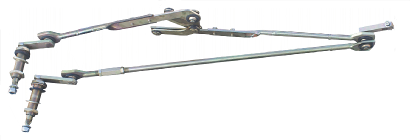 Circular tube horizontal scraping linkage